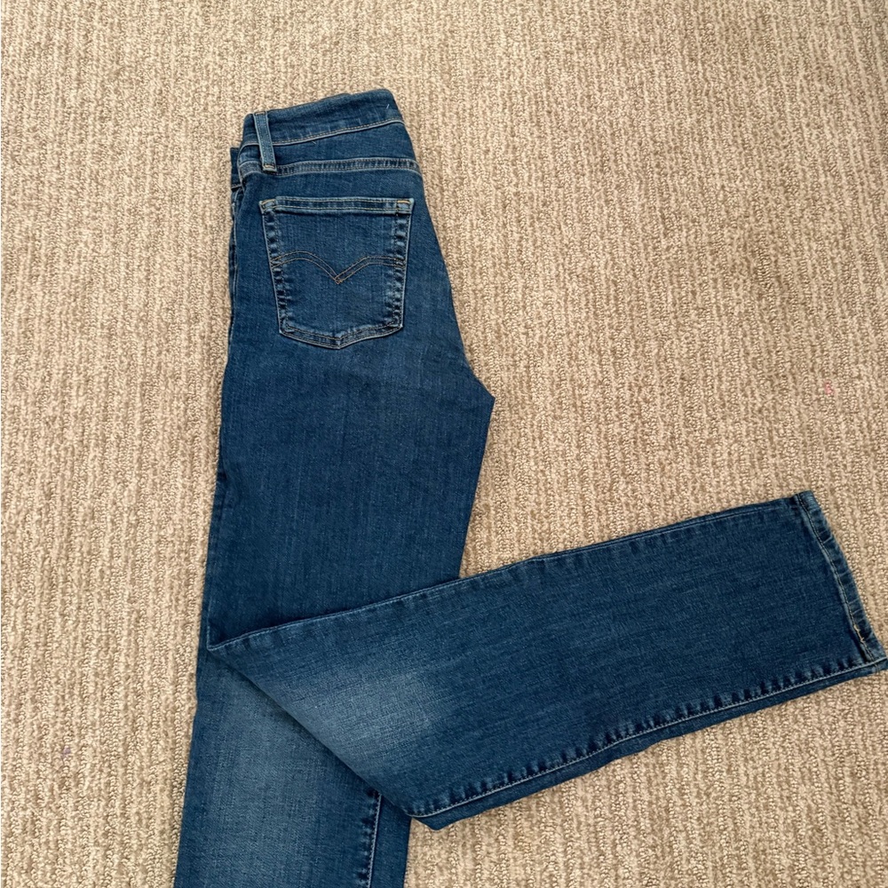 Levi's Dark Blue Straight-Leg Women's Jeans